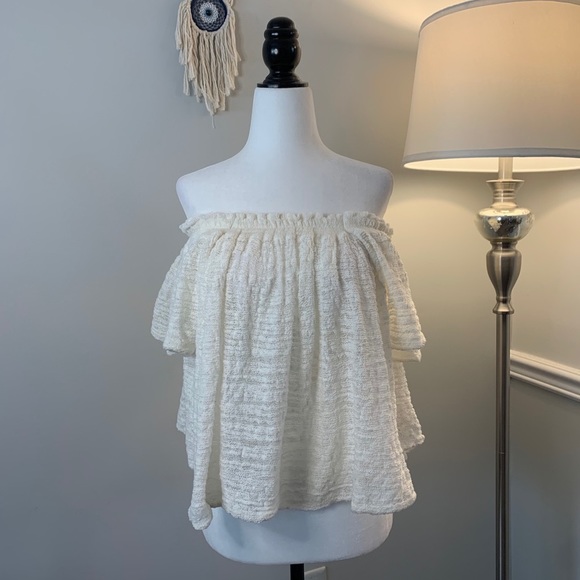 ✨Host Pick✨ Free People Thrill & Frills Lace Blouse Size Small - Picture 3 of 14